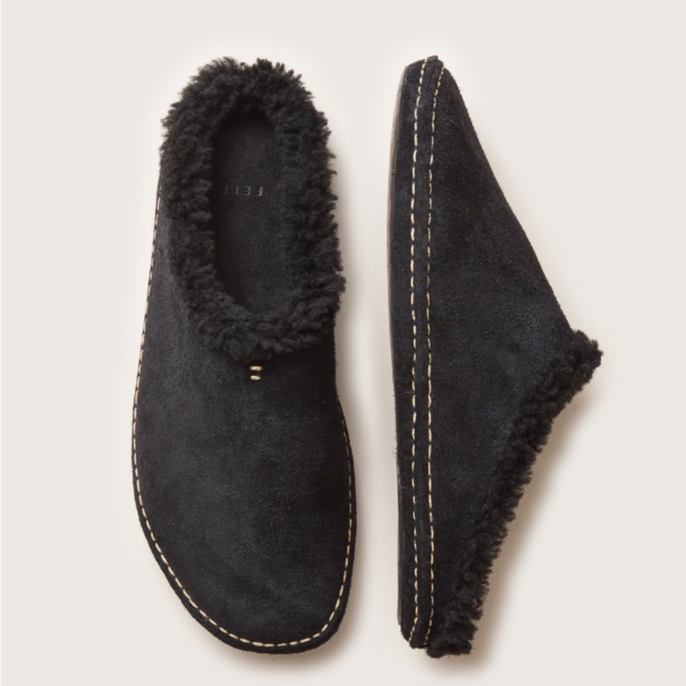 NWT FEIT Shearling Slippers size 39 / 8.5
